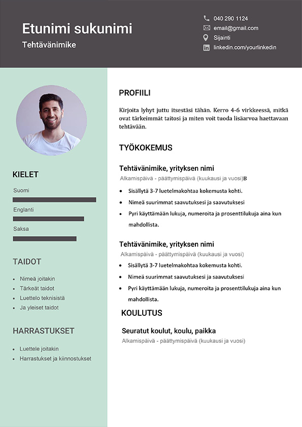 CV pohjat